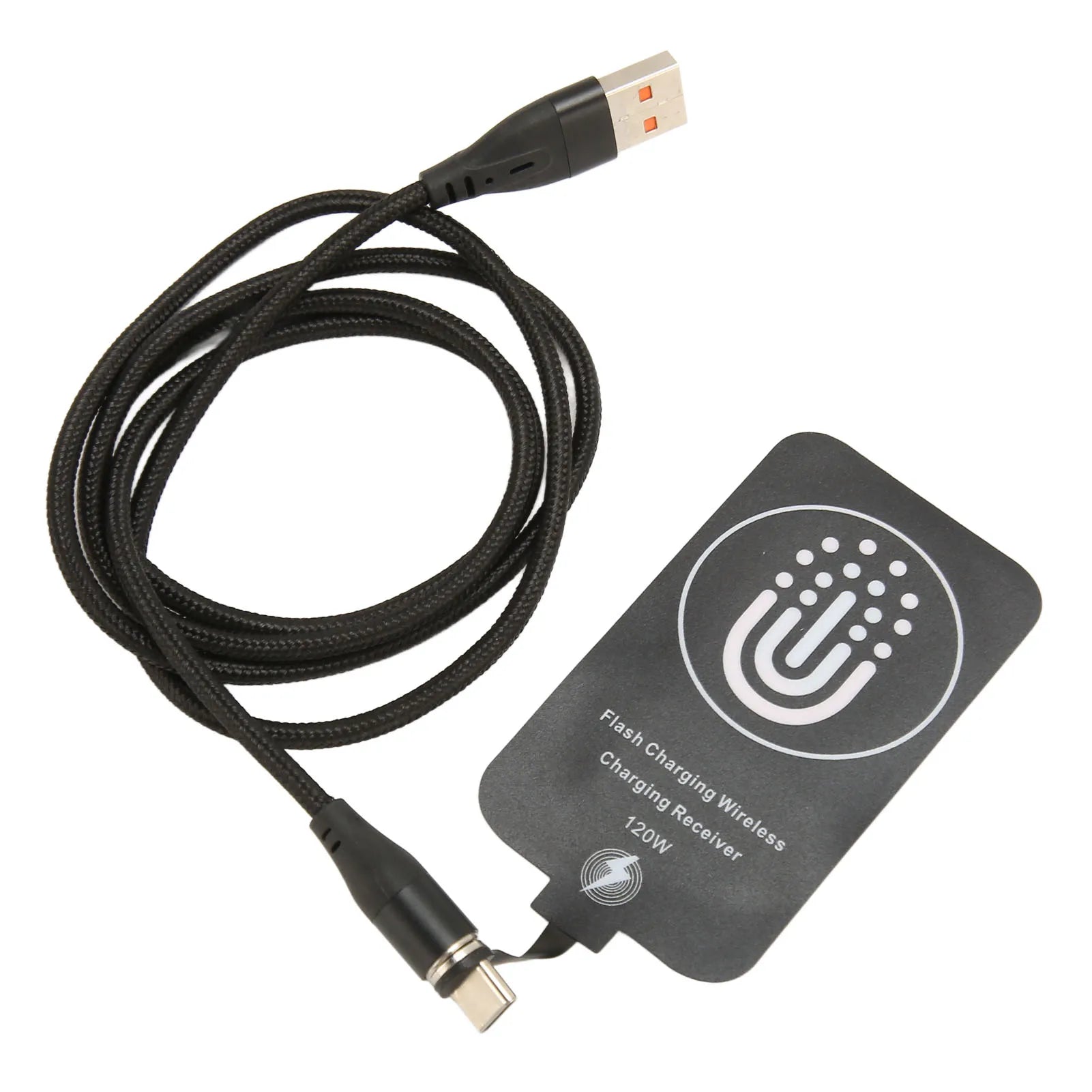 120W Type C Magnetic Dual Purpose Wireless Charging Receiver 10W Thin Wireless Charging Receiver for Galaxy A51 A40 A20E