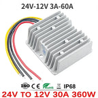 24V to 12V 3A -60A Reliable DC to DC Converter Step Down Voltage Regulator 24 Volt to 12 Volt Buck Supply Module for Cars Solar