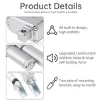 12V Electric Linear Actuator 50/100/150/200/250/300/350/400mm Stroke 3000N Electric Reciprocating Lifting Linear Motion Actuator