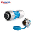 CNLINKO M24 Waterproof Circular Aviation Connector GEN3 10/12/19/24P Metal Shell Male/Female for Industrial & Medical Equipment