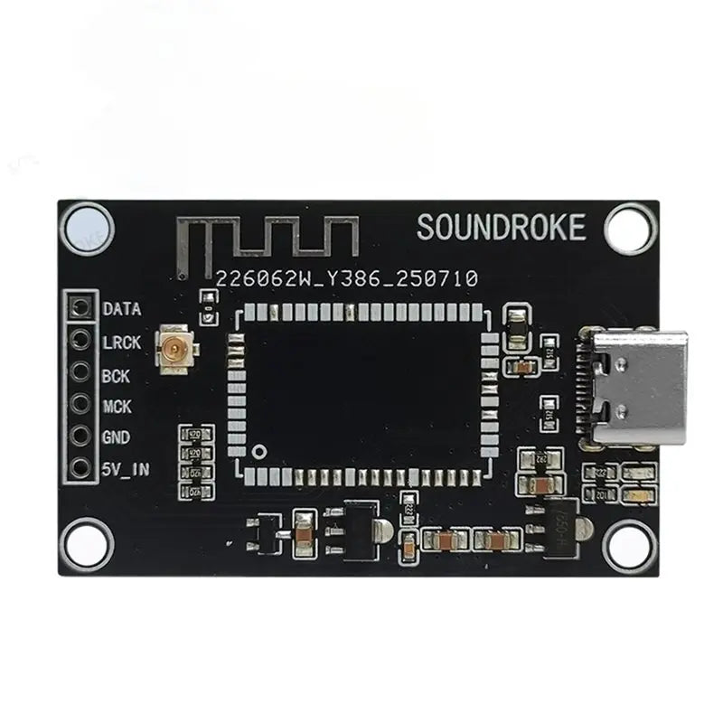 ABKQ-QCC5181/QCC3095 Bluetooth Digital Interface Module Sound Card Ldac Decoding USB To I2S Output Type-C 5VUSB