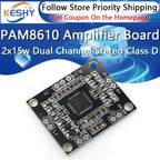 PAM8610 digital power amplifier board 2 x15w dual channel stereo mini class D power amplifier board