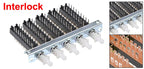 1Pc Interlock/Latching Push Button Switch Piano Type 6/12/18/24Pin 1/2/3/4/5/6/7/8 Row Straight Through Hole Straight Key Switch