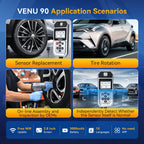 THINKCAR VENU 90 OBD Automotive Tire Pressure Monitoring Sensor TPMS Relearn Activation Programming Car TPMS Diagnostic Tools