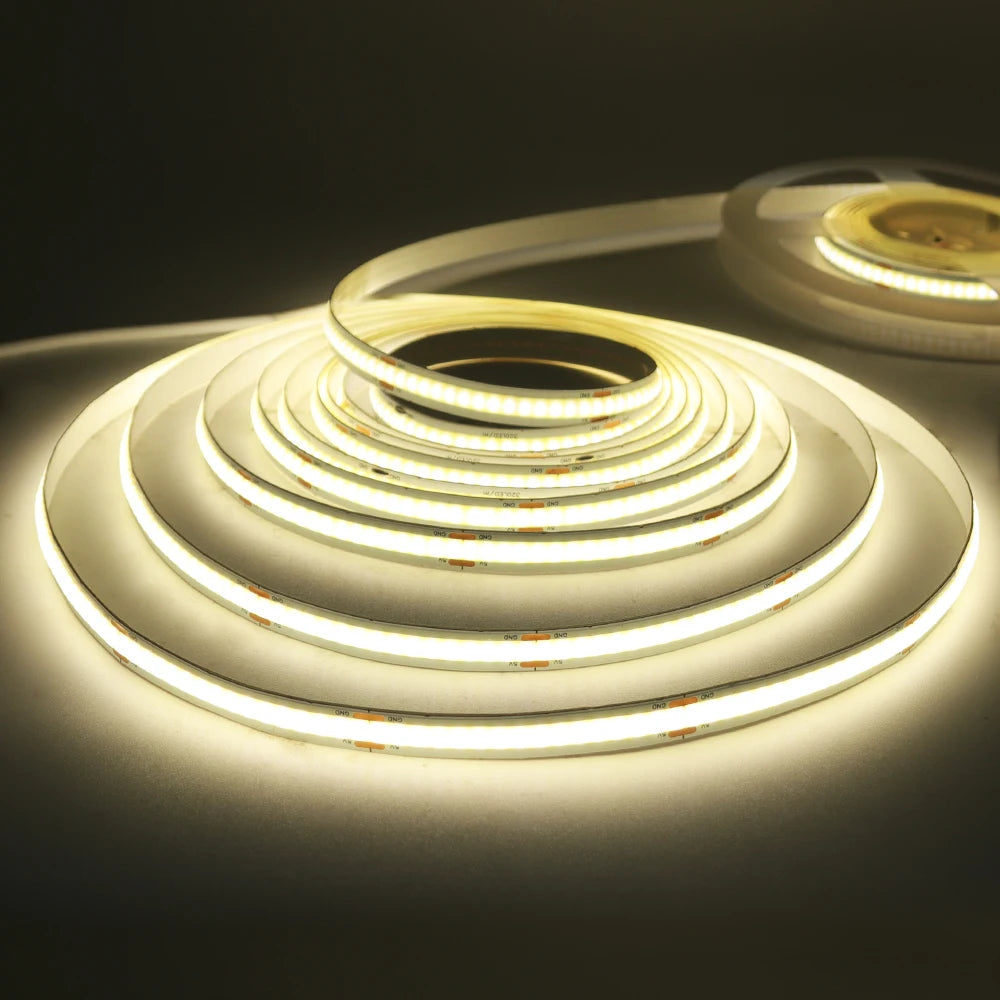 3AA Battery Box 5V COB Led Strip 320LEDs/M 8MM PCB For Room TV Backlight Flexible Tape Light Ice Blue/Red/Green/Pink/White/Warm