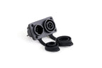 Waterproof True Locking 3Pin Powercon Male/Female Plug Connector In&Output NAC3FX-WP Coupler Panel Mount Chassis Socket Adapter