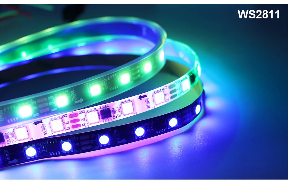 WS2812B WS2811 WS2813 WS2815 RGB LED Strip WS2812 Individually Addressable 30/60/144pixels/Leds/M Tape Light IP30/65/67 DC5V/12V