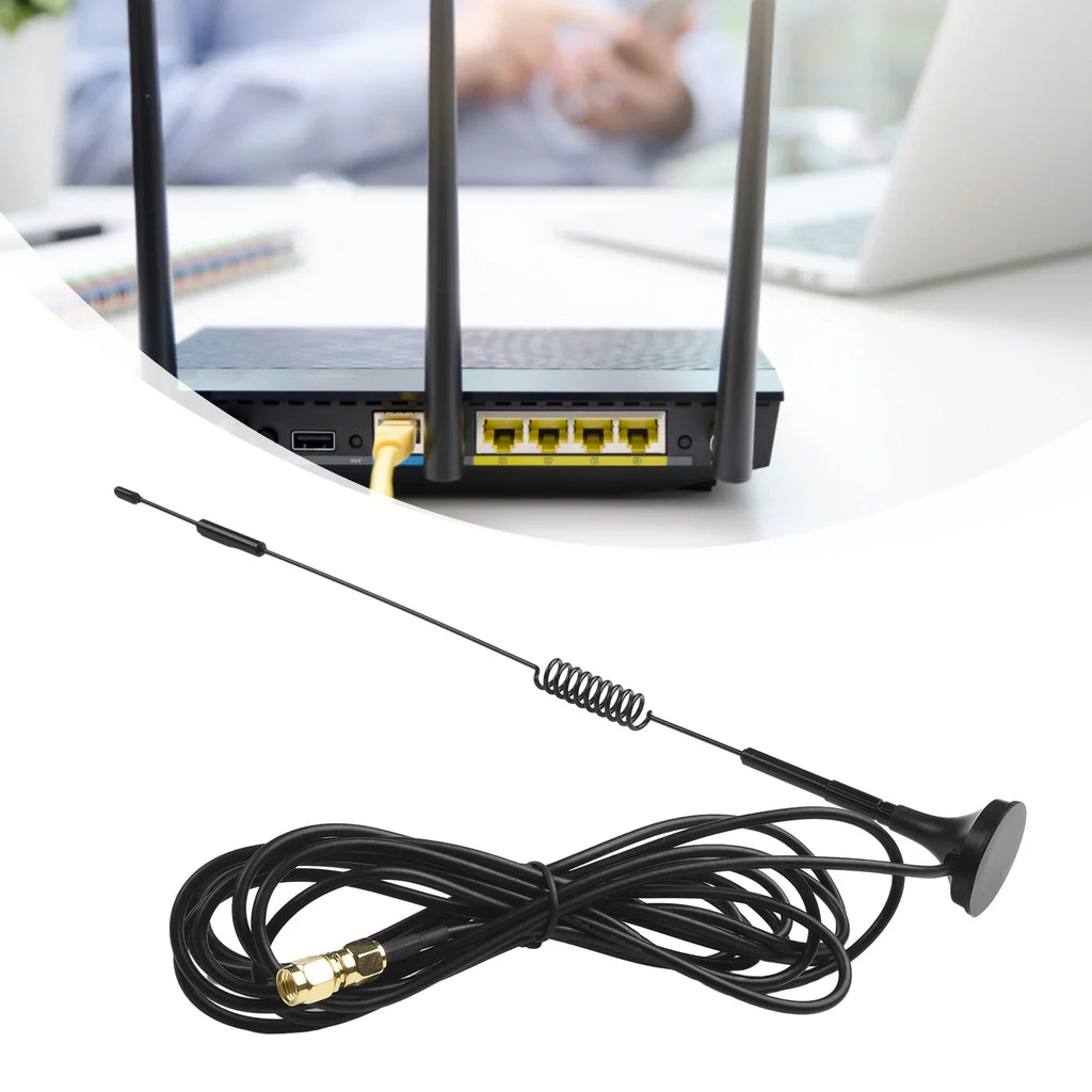 Omnidirectional LoRa Antenna 5.8dBi, 868MHz 915MHz, SMA Male & RP-SMA, 3m Cable with Bracket, for Miner Gateway Helium
