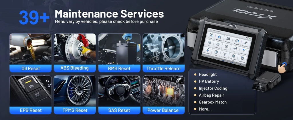 XTOOL D7W Bluetooth Diagnostic Tool All System Automotive Scanner Bi-Directional Control ECU Online Code Built in CAN FD DOIP