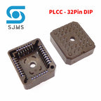 5Pcs PLCC IC Socket PLCC20 PLCC28 PLCC32 PLCC44 PLCC52 PLCC68 PLCC84 SMD DIP PLCC Socket Adapter In Stock 20 28 32 44 68 84 Pin