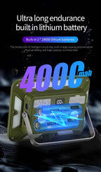 Outdoor Camping Light Super Bright Camping Floodlight Magnetic Rechargeable Led Work Light