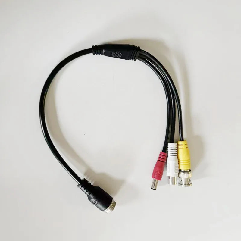 4 Pin Aviation Head Cable 4 Pin Male/Female Plug to RCA +DC + BNC Converter Cable For Car Rear Camera Monitor