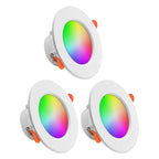1-10PCS 10W Smart LED Downlight Bluetooth Ceiling Lamp RGB CCT Lamp APP Remote Control Color Changing Light for Google Alexa Hom