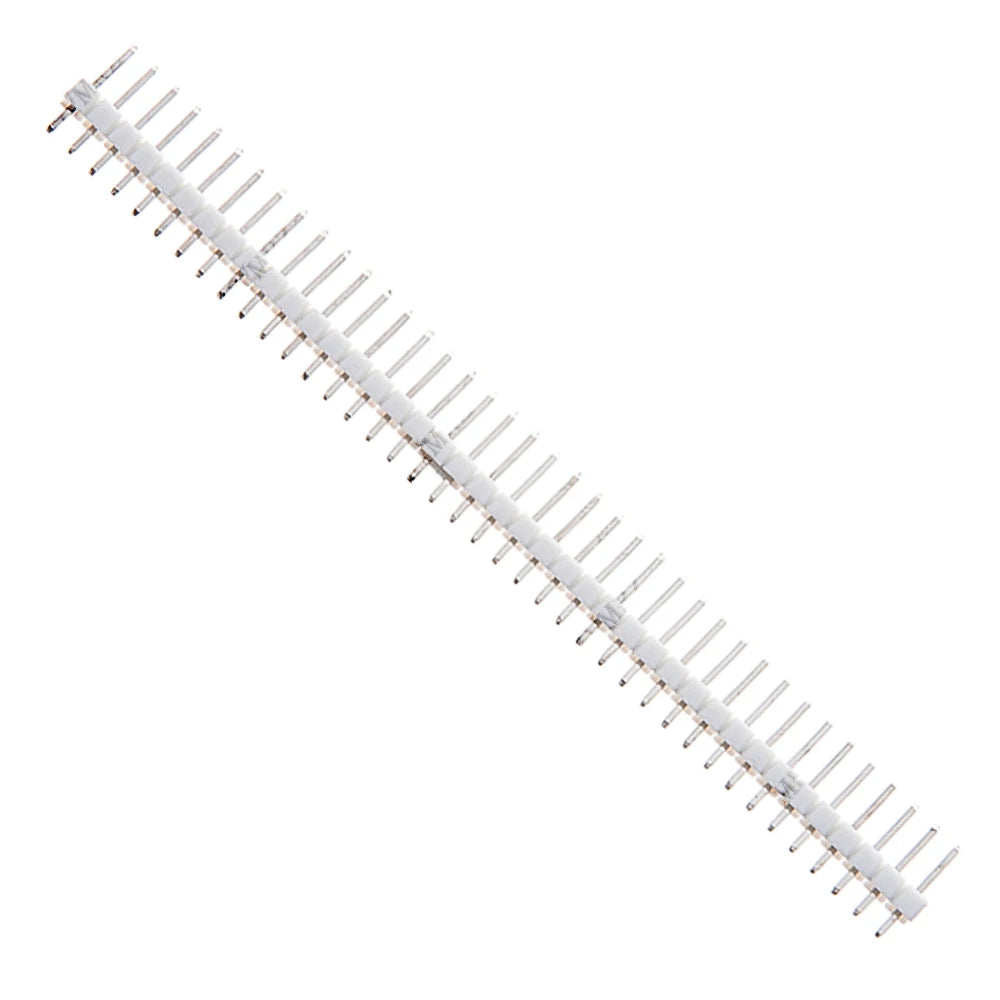 10PCS 1X40Pin 2.54mm Single Row Male Header Connector PCB Pin Strip Breakable Pin Header for Arduino Yellow Red White Black 2.54