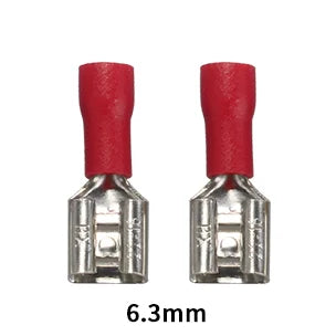 100/50/10pcs Female Crimp Terminal 2.8mm 4.8mm 6.3mm Insulated Spade Wire Connector Electrical Wiring Cable Plug Red blue yellow