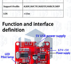 ‌XY-BT5W Bluetooth 4.2 Audio Module - 3.7-5VDC 5W×2 Stereo Amplifier Board w/A2DP & Auto Pairing for Portable