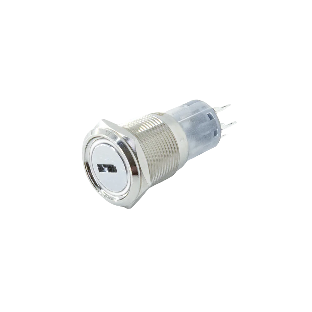 16/19/22mm metal Key rotary push button 2/3 position latching knob Switch Press Button rotary Rotate LED light rotation IP65