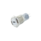 16/19/22mm metal Key rotary push button 2/3 position latching knob Switch Press Button rotary Rotate LED light rotation IP65
