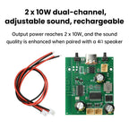 DC 5V/3.7V Tws Stereo Bluetooth Power Amplifier Board Quality Dual Channel 2x10W Audio Sound Module Car speakers