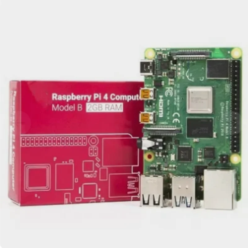 Original Raspberry Pi 4 Model B 1GB/2GB/4GB/8GB RAM 64 bit quad core processor 1.5GHz, supports WiFi Bluetooth 5.0