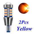 2 Pcs W16W LED T15 Led Bulbs 912 921 WY16W Super Bright 3030 Chip Car Brake Lights Canbus Auto Reverse Lamp White Red Yellow 12V