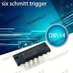 10PCS   CD40106 CD40106BE Six Schmitt Trigger Inline DIP14