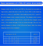1PCS L298N Driver Board Module L298N Stepper Motor Smart Car Robot Breadboard Peltier High Power L298 DC Motor Driver