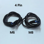 1pc 1m Long 6/8mm Circle Connector Cable Signal Sensor Cord For EBike E-Scooter Waterproof Extension Cable 2 3 4 5 6 Pin M6/M8