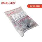 300PCS 150PCS 1W 2W 3W 5W 5% Resistor Kit 30values X 10PCS Carbon Film Resistance 0.1-750 ohm Set 1k-820K 30values X 5PCS