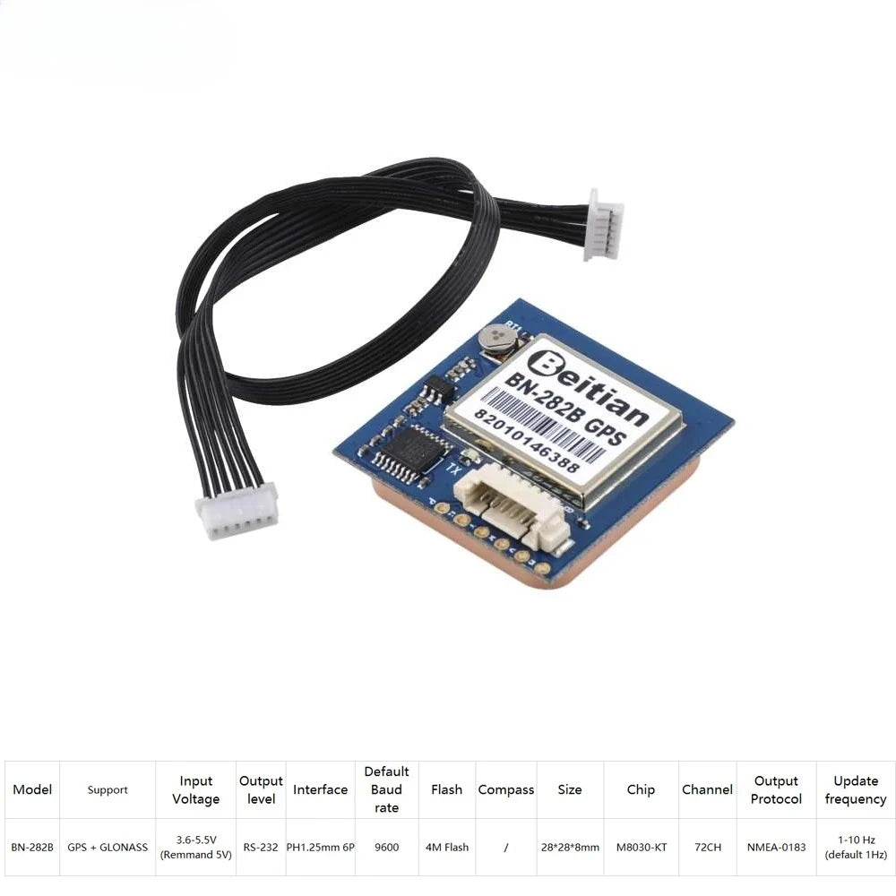 Beitian GPS Module M8 Chip BN-180 BN-220 BN-280 BN-880 BN-440 BN-282B BN-280B GLONASS with Antenna for Pixhawk Flight Controller