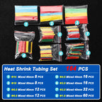 Heat Shrink Tube Kit Thermoresistant Tubing Heat Shrink Wire Wrapping Electrical Connection Cable Insulation Sleeved Protecter