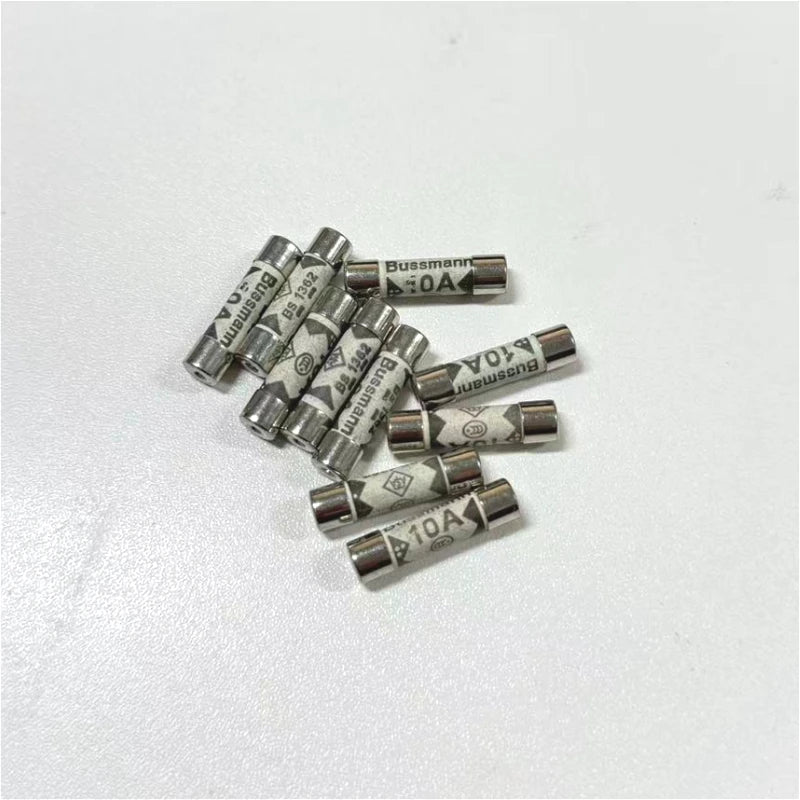 10Pcs BS1362 British Plug Fuse 3A 5A 10A 13A 2A 1A 20A 15A 6X25 Ceramic Tube Fuse British Domestic House Hold Mains Plug  Cartri