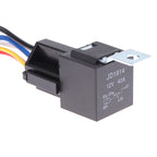 12V 40A Car Truck Auto Automobile Automotive Relay With 5 Pin Socket 5 Wires For Car GPS Lamplight Fan Air Condition