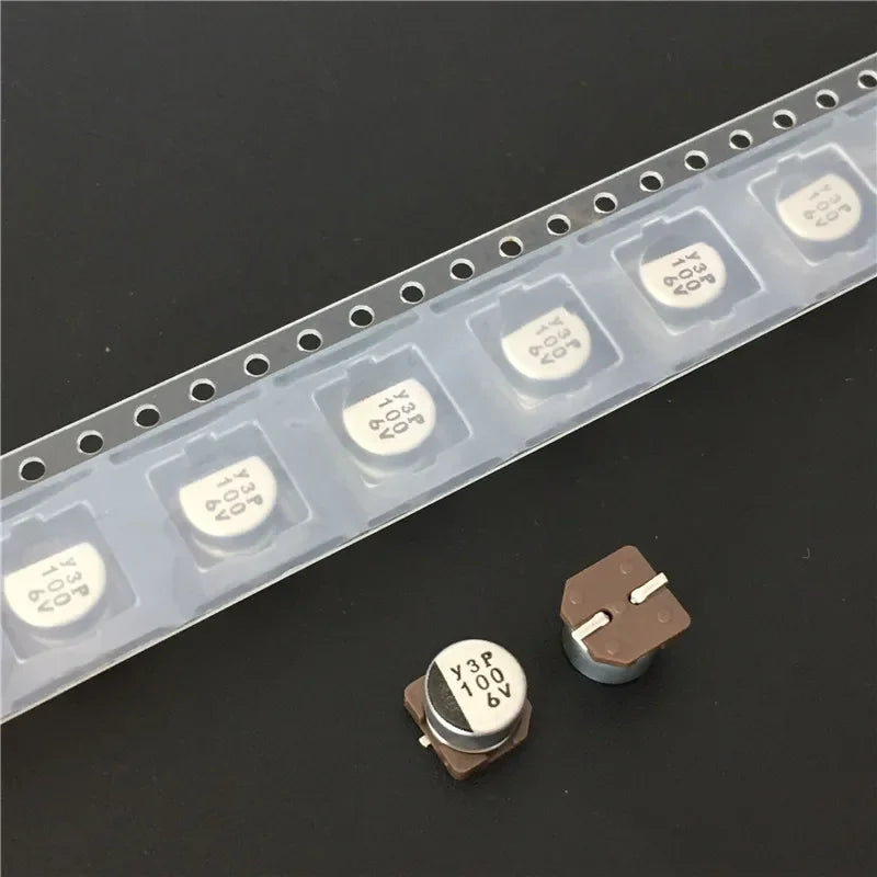 20Pcs/100Pcs 100uF 6.3V NICHICON WF series 6.3x5.4mm 6.3V100uF Low Impedance Chip type SMD Aluminum Electrolytic Capacitor