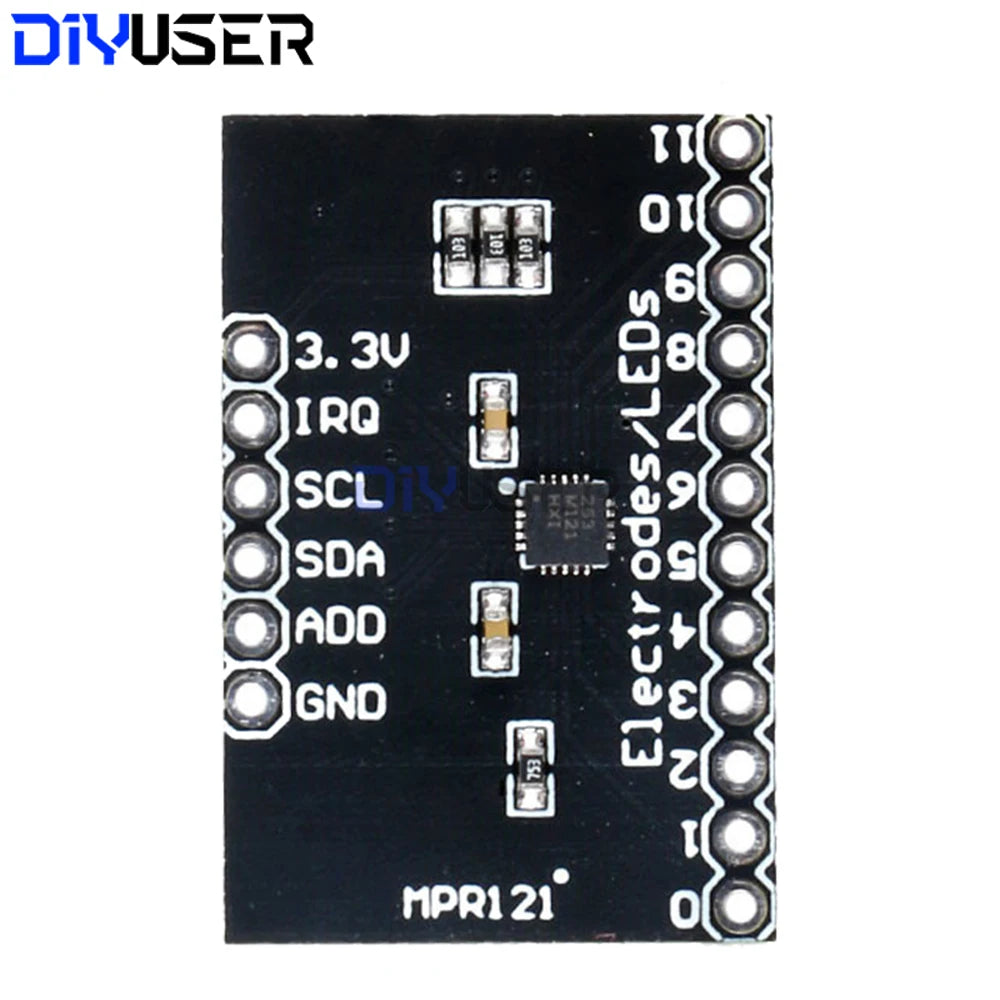 MPR121 Capacitive Touch Sensor Module 12 Key I2C Interface for Raspberry Pi ESP32 DIY Keyboard Control Panel