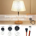 Smart Unlimited Dimming Touch Sensor Button Switch for DC5V 12V 24V Home Light Strip Table Lamp LED Dimmer Embedded Controller