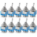 10pcs ON-OFF-ON / ON-ON Miniature Toggle Switches Mini MTS-102 103 202 203 Power Button Switch Car