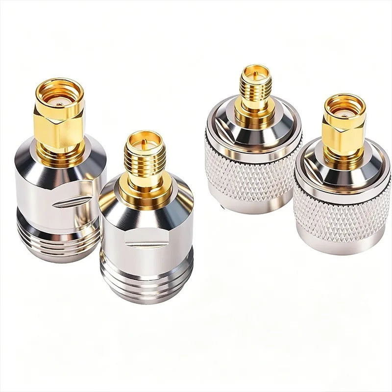 N to SMA RP-SMA Adapter Kit RF Coaxial Connector Set N Male/Female to SMA Male/Female 50 Ohm for Ham Radio