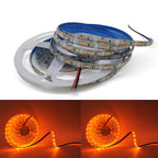 12V 3528 SMD LED Strip Light Decoration 120LEDs/m 60LEDs/m Orange Lighting Flexible Ribbon Rope String LED Tape Light 1M 5M
