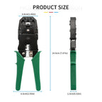 RJ45 Crimping Tool for Cat5 Cat5e Cable with Wire Stripper Cutter Network LAN Crimper Pliers RJ12 RJ11 Multifunctional Hand Tool