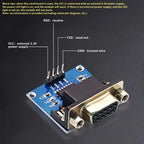 5PCS RS232 To TTL Converter Module，MAX3232 3.3V To 5V RS2323 COM Serial Prot Board To TTL Connector for Arduino Microcontrollers