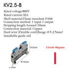 Wire Connectors Rail Type Electrical Quick Terminal Block Direct Insertion Instead Of UK ST PT Docking For Parallel Connection