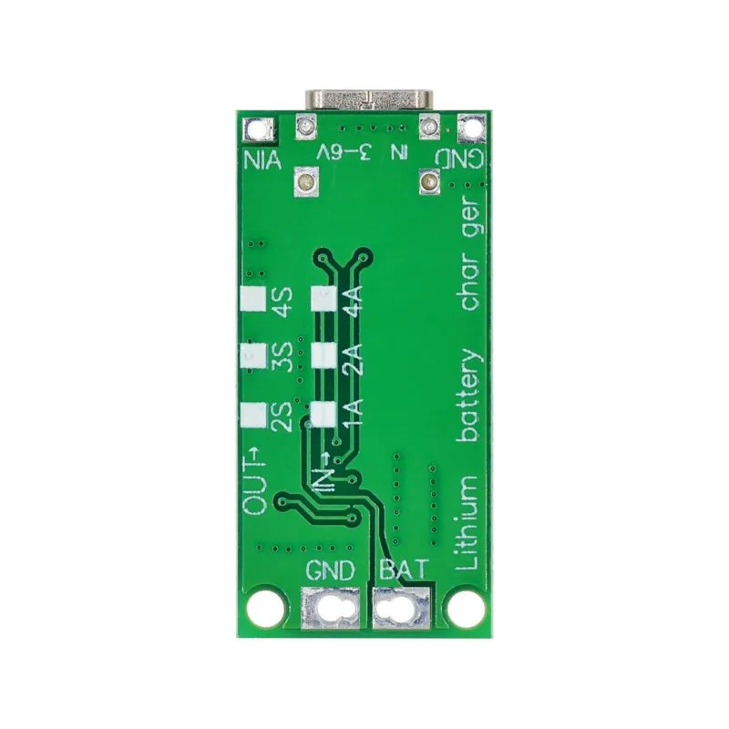 2S 3S 4S Li-ion battery charger battery protection board TypeC USB boost charging board DC3-5V