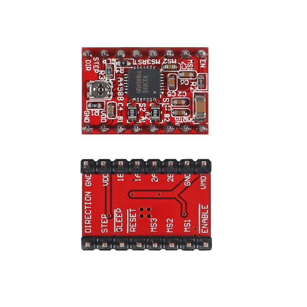 10pcs 3D Printer Parts A4988 DRV8825 Stepper Motor Driver with Heat Sink for SKR V1.3 1.4 GTR V1.0 RAMPS 1.4 1.6 MKS GEN Board