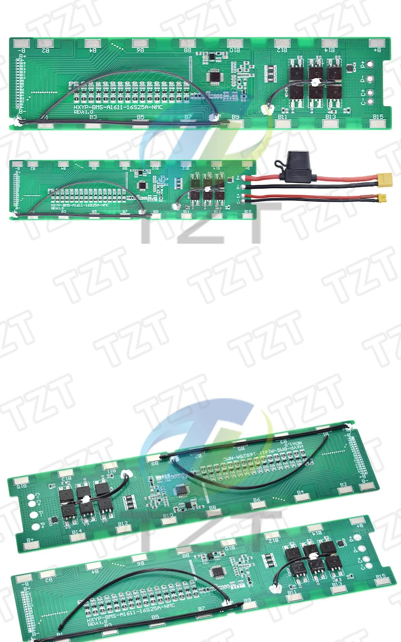 1/3PCS BMS 16S 60V 25A Lmo Ternary Li-ion Lithium 18650 Battery Charge Protection Board With Balance With Temperature Control