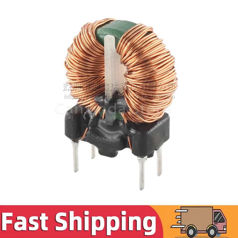 5pcs Vertical Toroid Magnetic Ring Common Mode Inductor Wire Wind Wound Coil 35mH 2A Switching Power Supply Filter 0.4mm Wire