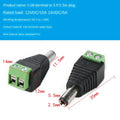 2PCS DC5.5 * 2.1/2.5mm DC Power Socket with No Welding Male and Female Adapter DC005 Adapter Terminal