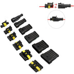 708/408/352/240/296/15pcs HID Waterproof Connectors Car Marine Seal Automotive Electrical Wire Connector Plug Truck Harness