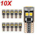 10PCS T10 W5W 3030 6smd Super Bright LED Car Parking Lights WY5W Auto Wedge Turn Side Bulbs Canbus No Error White Red Yellow