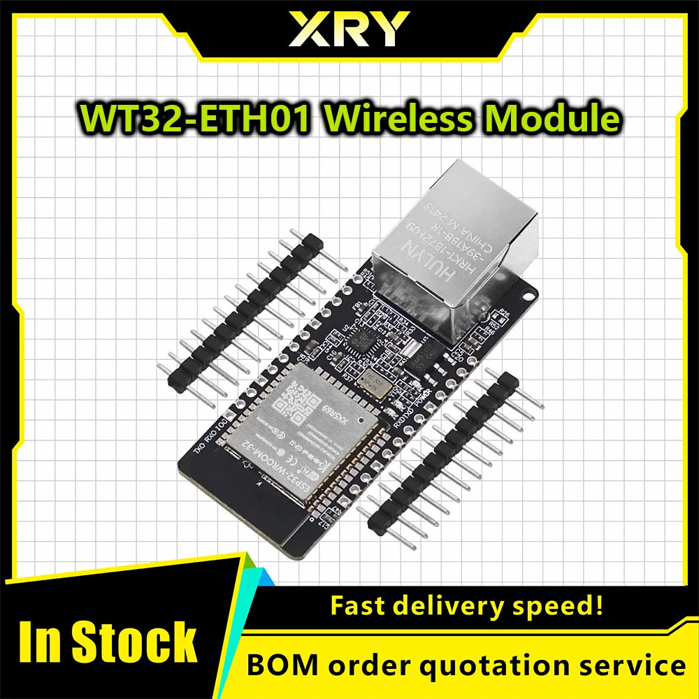 WT32-ETH01 Embedded Serial Port Networking Bluetooth-compatible Ethernet WIFI Combo Gateway MCU ESP32 Wireless Module WT32 ETH01